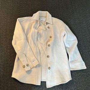 Aritzia Babaton wool shacket jacket button down size xxs